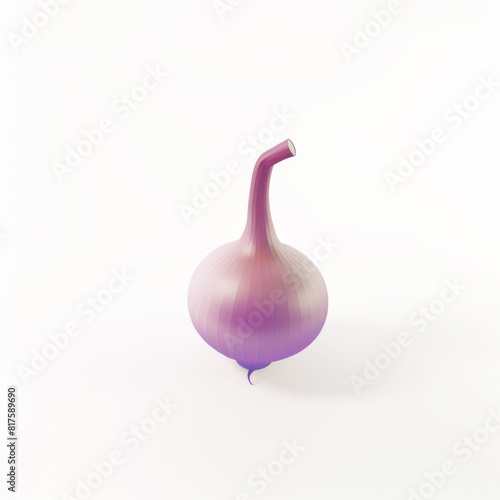 ​​Onion 3D icon on white background © Olya Fedorova