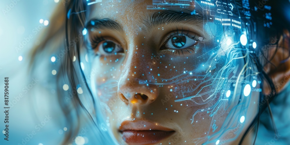 Woman With Futuristic Face Woman With Futuristic Face
