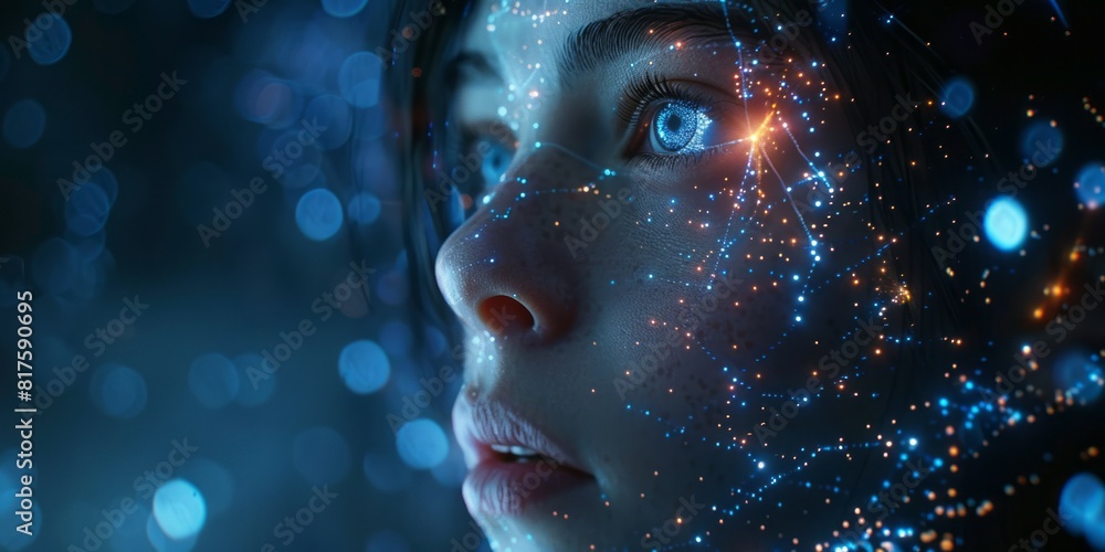 Girl With Stars on Her Face Girl With Stars on Her Face