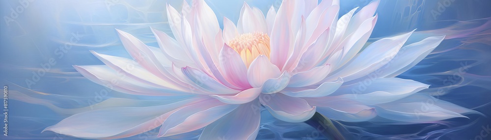 Illustrate a closeup of a blooming flower Illustrate a closeup of a blooming flower