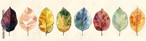 Vintage Style Watercolor Le...