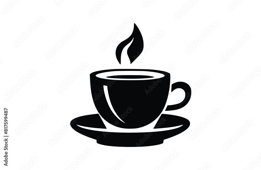 Flat Coffee icon symbol vector Illustration. Flat Coffee icon symbol vector Illustration.