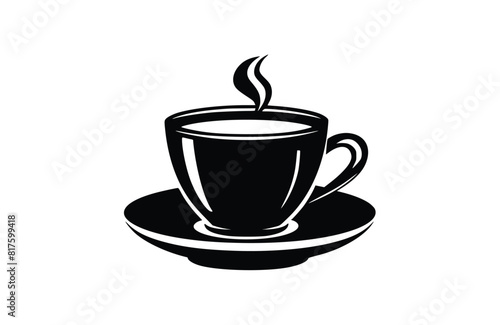 Flat Coffee icon symbol vector Illustration.