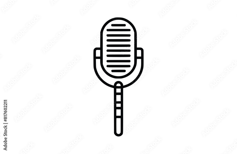 Flat Microphone icon symbol vector Illustration. Flat Microphone icon symbol vector Illustration.