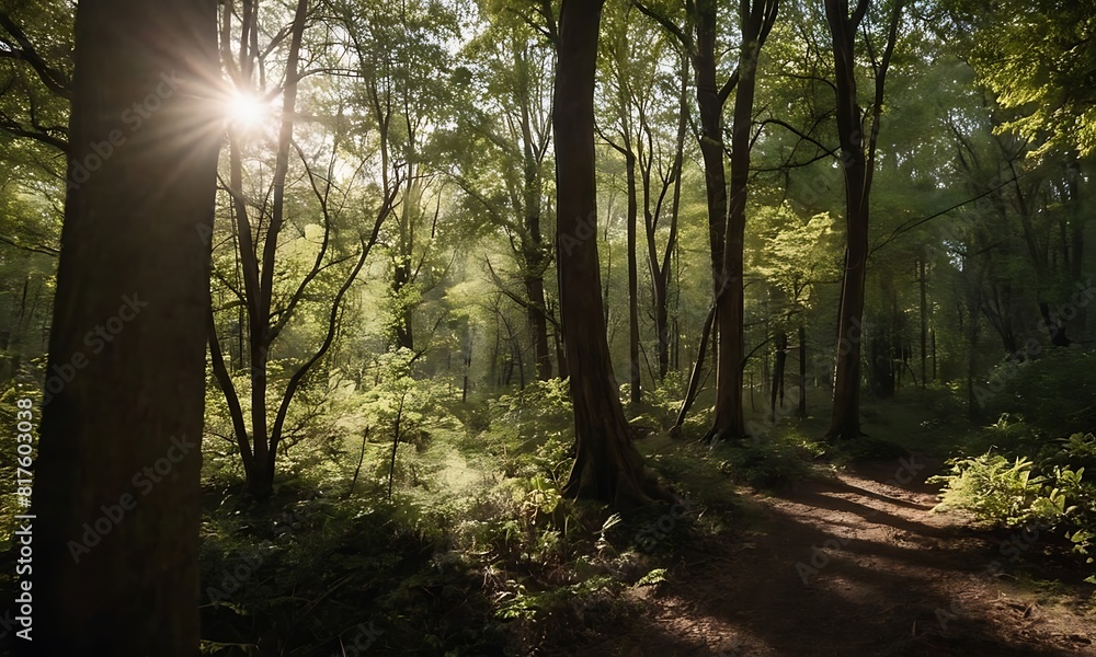 Obraz premium perdido en el bosque