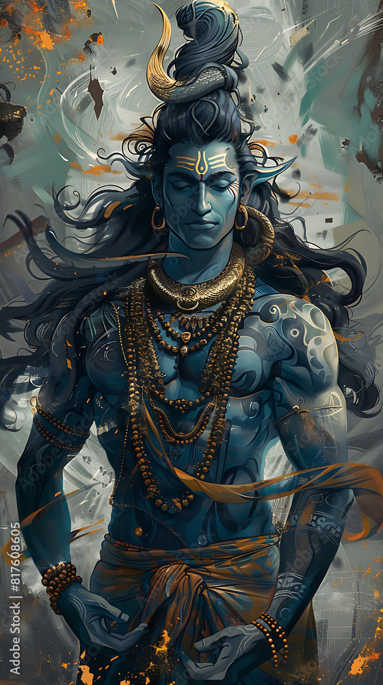 Image of Shiva, the supreme deity of perfection and protects his worshipers from illness