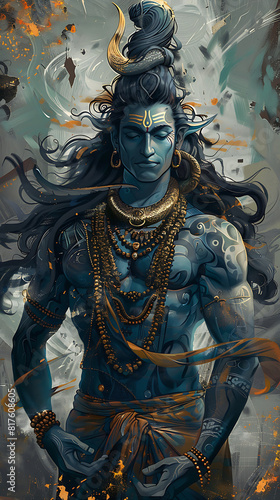 Image of Shiva  the supreme deity of perfection and protects his worshipers from illness