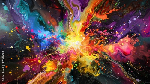 A colorful explosion  where art meets energy