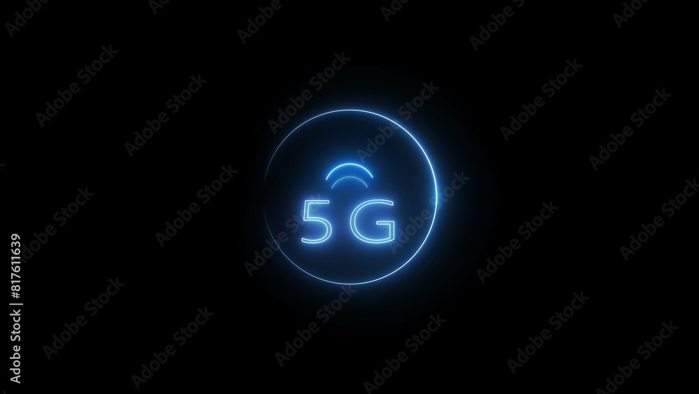 Abstract neon super fast speed network icon illustration. Abstract neon super fast speed network icon illustration.