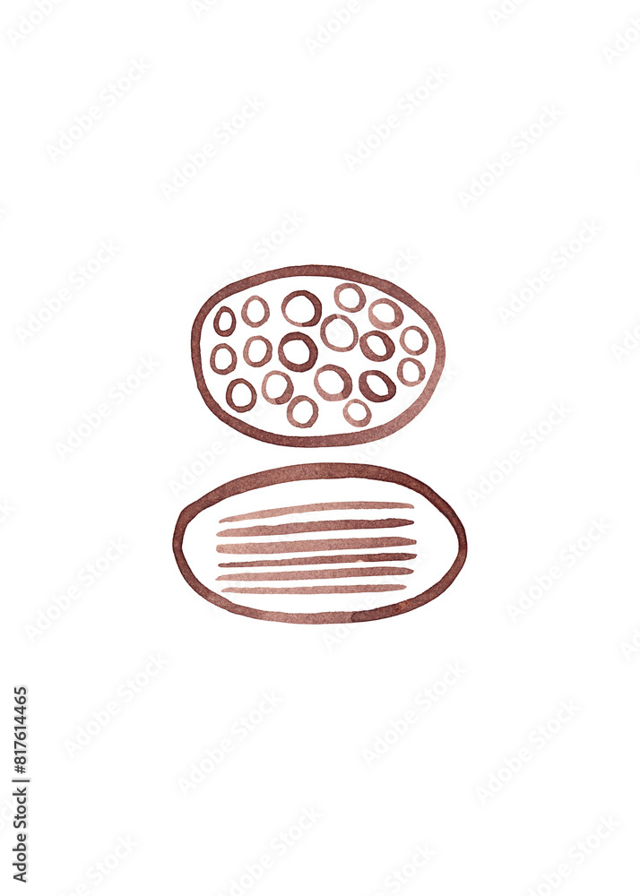 Sketch illustration of cookies. Creative abstract painting. Watercolor drawing, great design for any purpose. White background Sketch illustration of cookies. Creative abstract painting. Watercolor drawing, great design for any purpose. White background