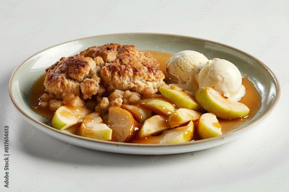 Warm Dessert for Sharing: Apple Cobbler for Two Warm Dessert for Sharing: Apple Cobbler for Two