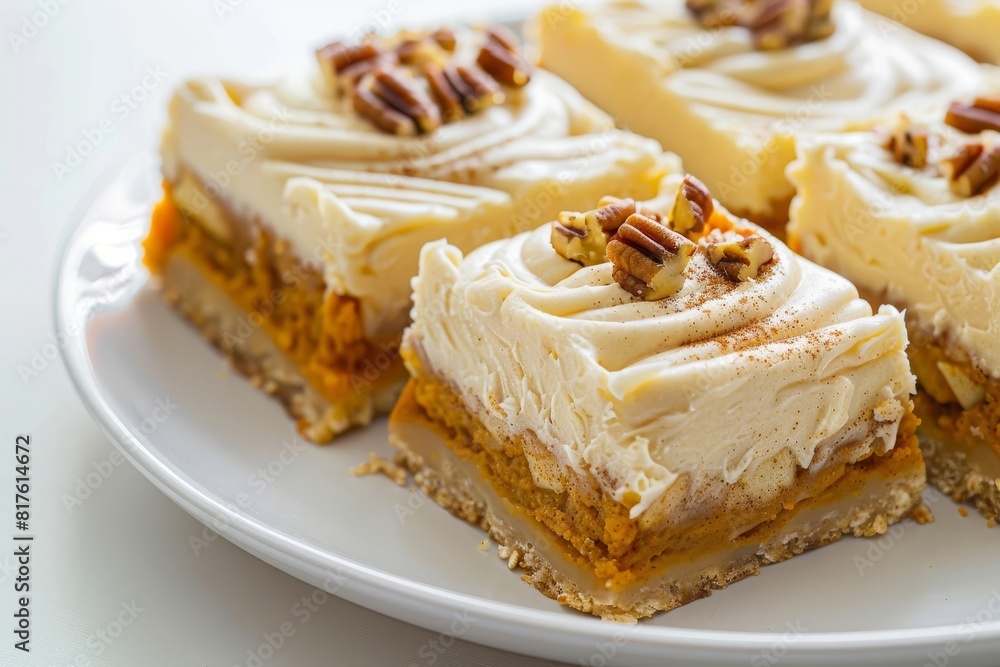 Rich Apple Cinnamon Pumpkin Bars with Cream Cheese Icing Rich Apple Cinnamon Pumpkin Bars with Cream Cheese Icing