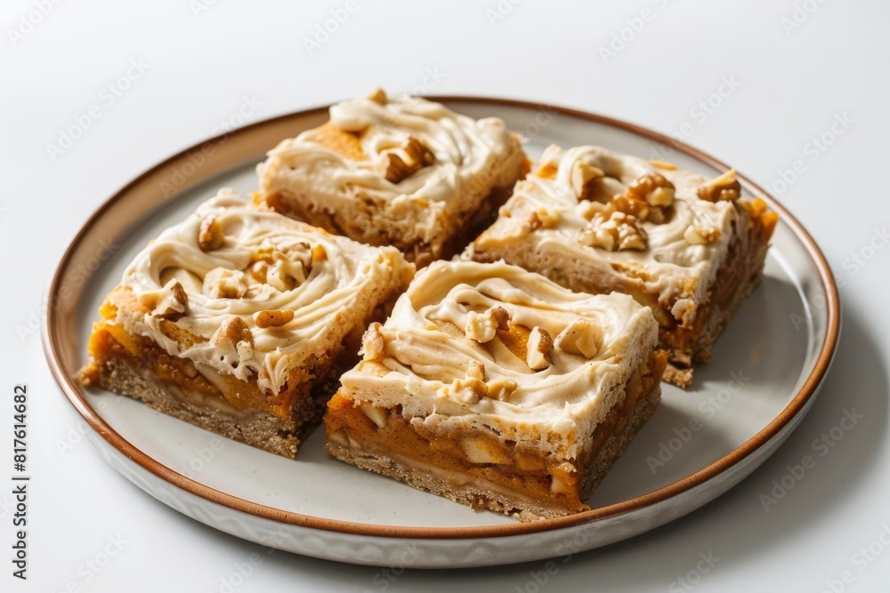 Nutty Apple Cinnamon Pumpkin Bars with Cream Cheese Swirl Nutty Apple Cinnamon Pumpkin Bars with Cream Cheese Swirl
