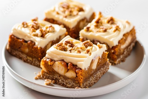 Wallpaper Mural Homemade Apple Cinnamon Pumpkin Bars with Cream Cheese Swirl Torontodigital.ca