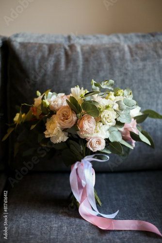 Bride's wedding bouquet