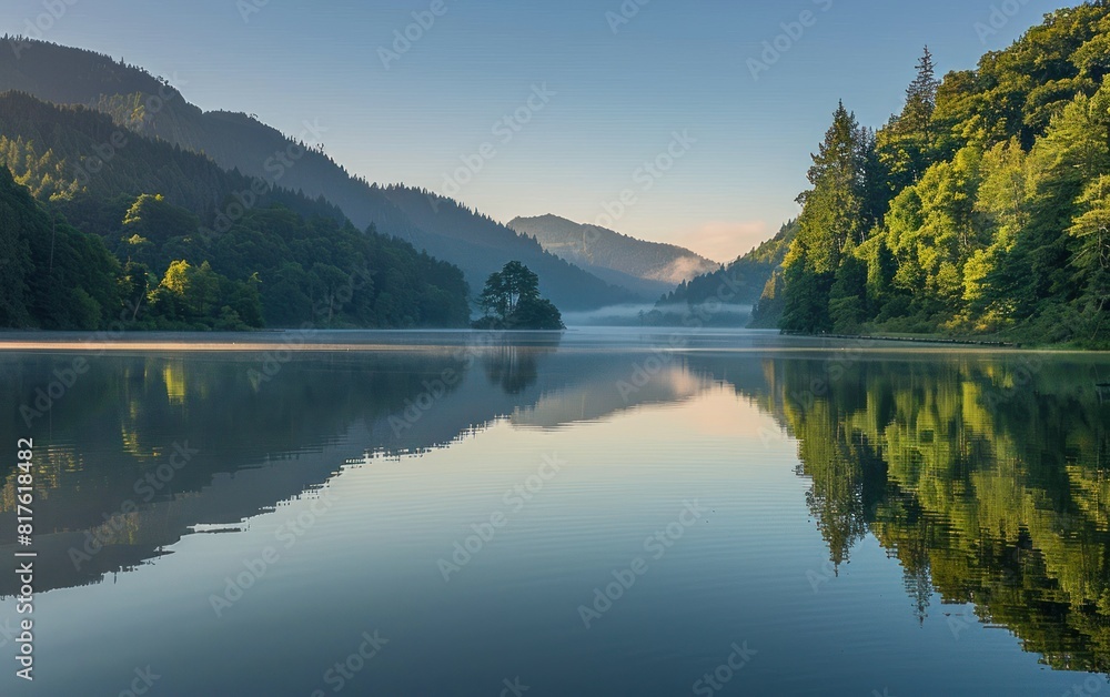 Tranquil Lake Morning