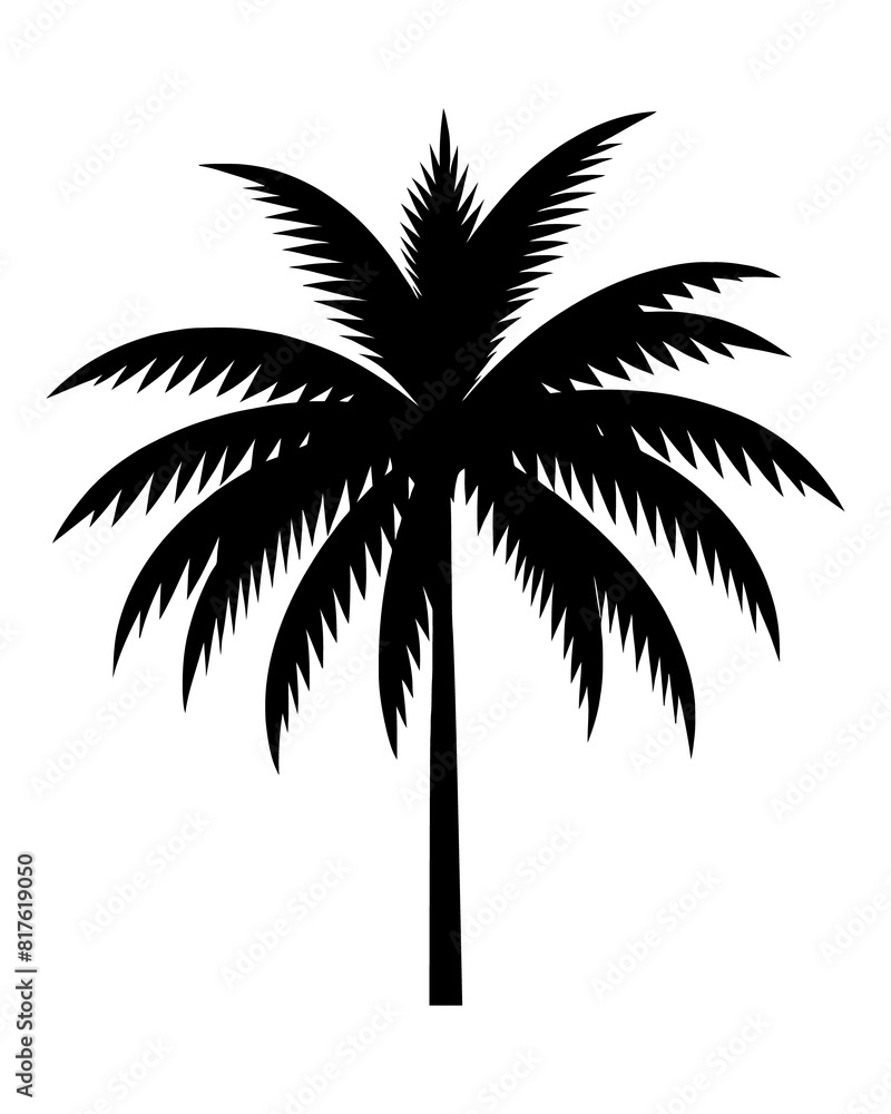 Palm tree silhouette Palm tree silhouette