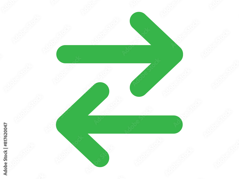 Arrow right left icon design illustration. Arrow right left icon design illustration.