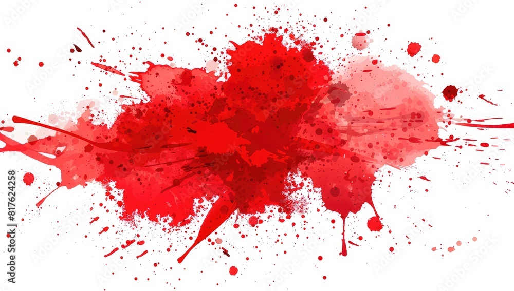 Abstract Red Splash Art, Vibrant Watercolor Stain, Modern Colorful Explosion, Powder Burst, Watercolor Paint Splatter Abstract Red Splash Art, Vibrant Watercolor Stain, Modern Colorful Explosion, Powder Burst, Watercolor Paint Splatter
