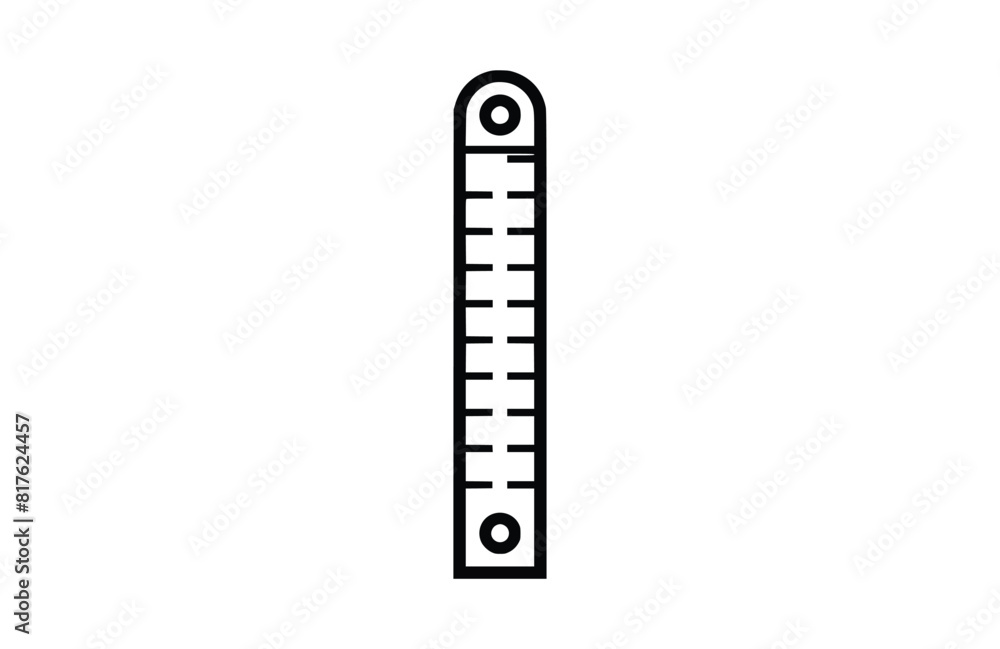 Flat ruler icon symbol vector Illustration. Flat ruler icon symbol vector Illustration.