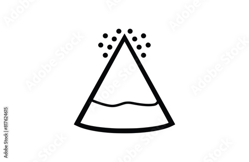 Flat salt icon symbol vector Illustration.