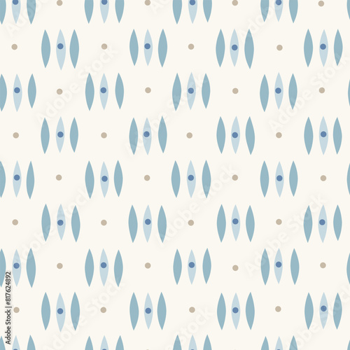 Seamless hand drawn pattern. Abstract background with hand drawn doodle shapes.