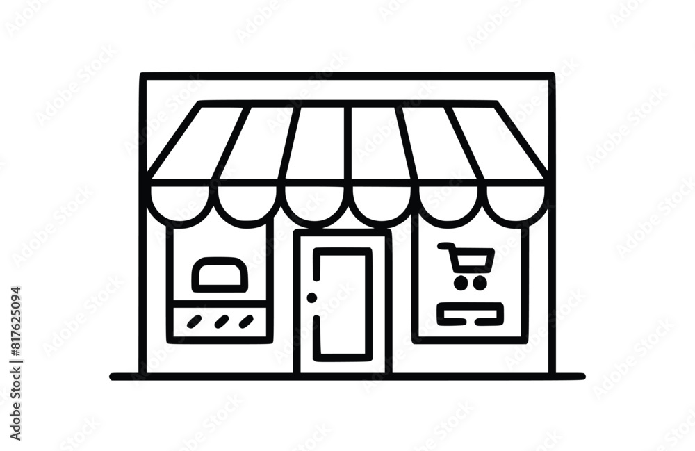 Flat shop logo icon symbol vector Illustration. Flat shop logo icon symbol vector Illustration.