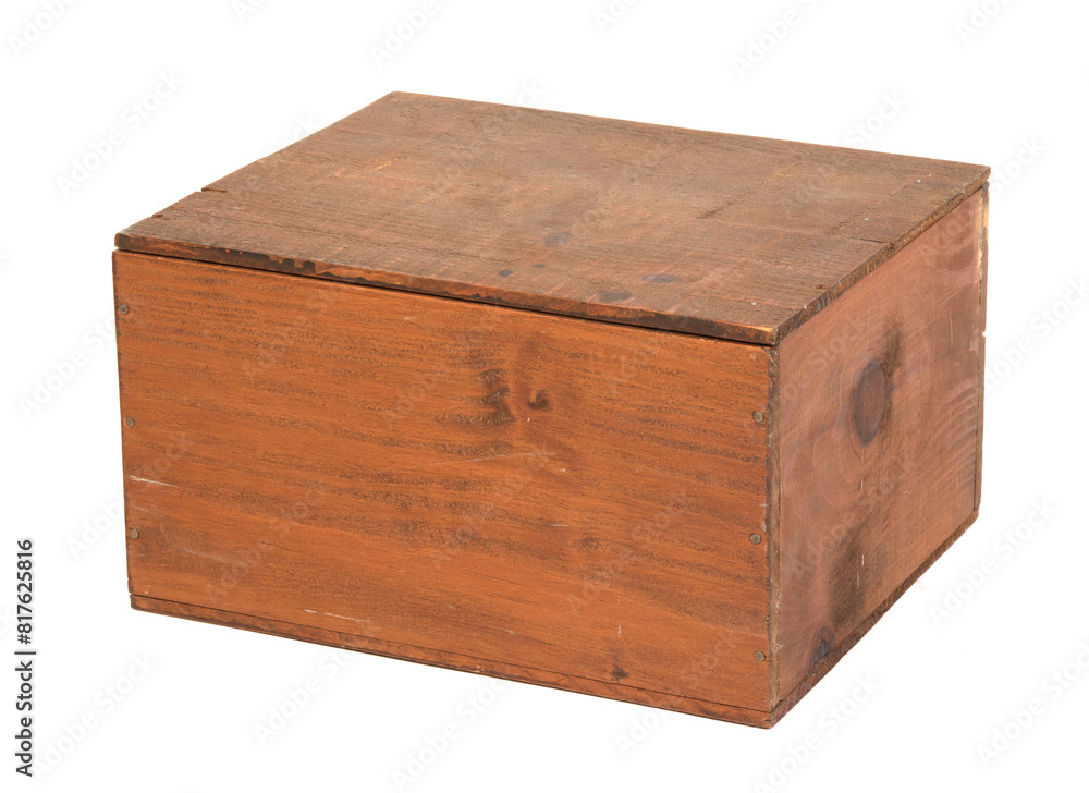 Cargo goods wood box isolated on white with clipping path Cargo goods wood box isolated on white with clipping path