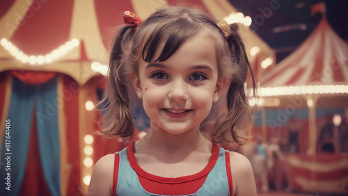 Cute girl in circus