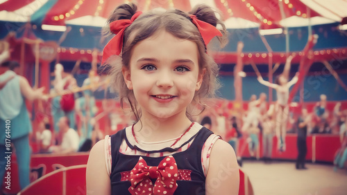 Cute girl in circus