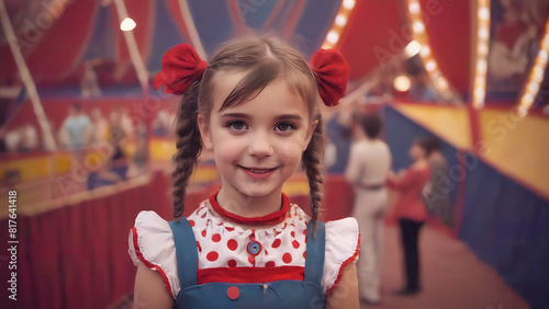 Cute girl in circus