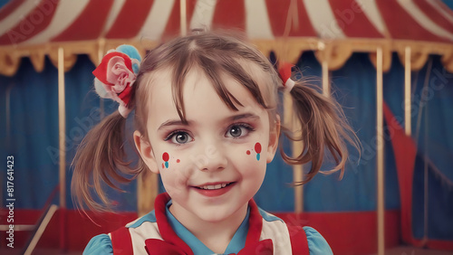 Cute girl in circus