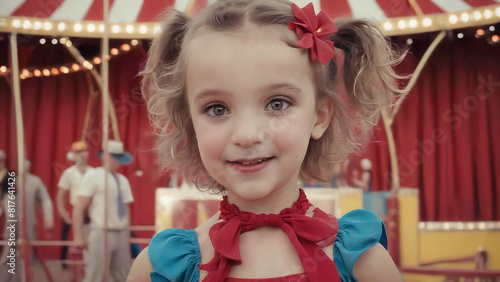 Cute girl in circus