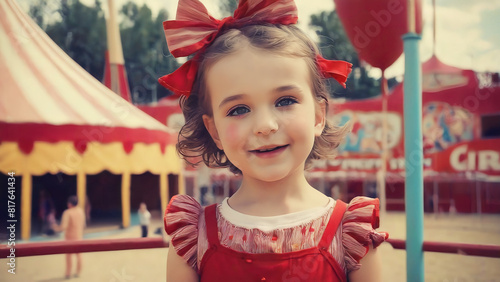 Cute girl in circus