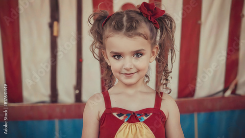 Cute girl in circus