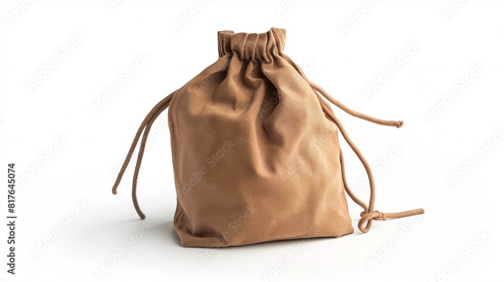 A stunning pouch standing alone on a blank background. A stunning pouch standing alone on a blank background.