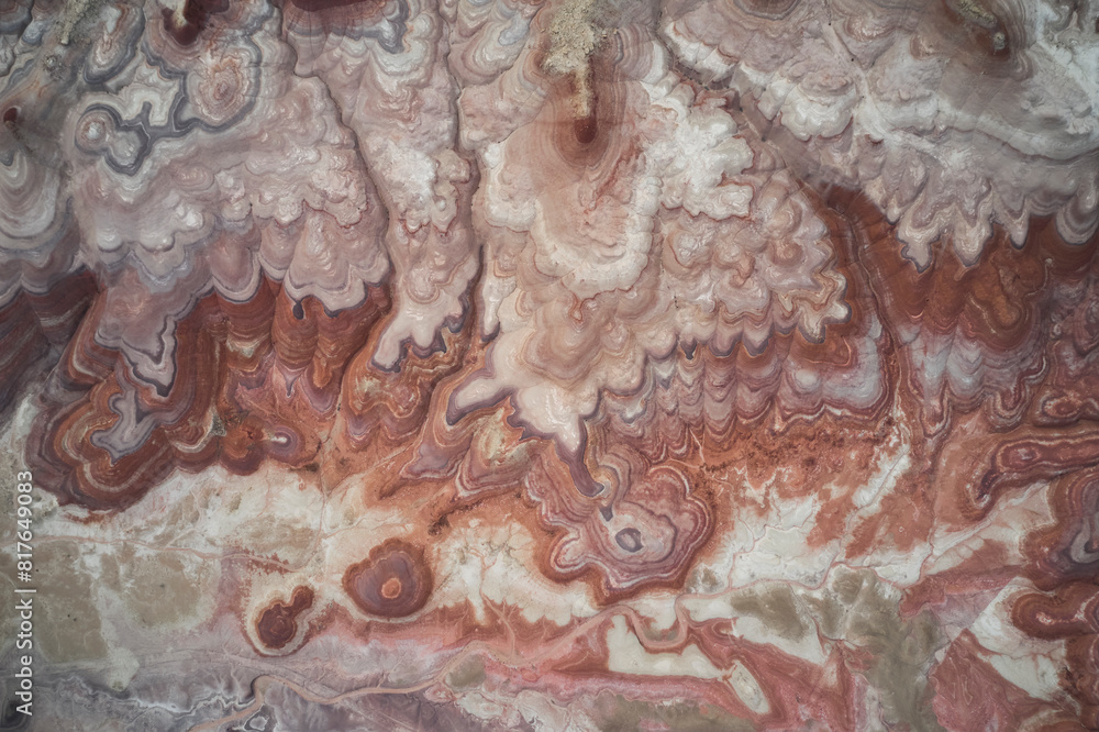 Wild colors and patterns in the Utah desert when seen from above Wild colors and patterns in the Utah desert when seen from above