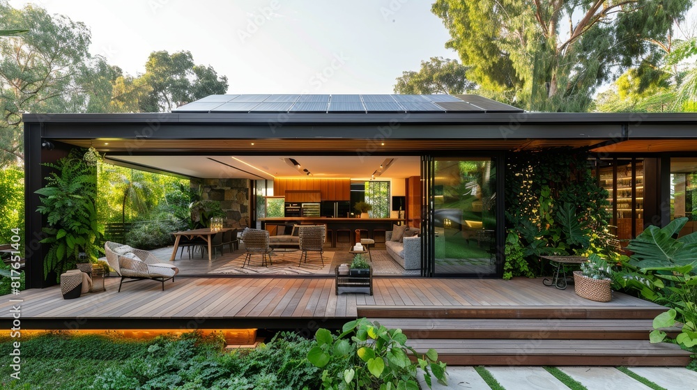 Capture the essence of Eco-Friendly Living through an eye-level angle Capture the essence of Eco-Friendly Living through an eye-level angle
