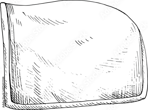Graphic vector illustration of a horse blanket. Hand painting. Horse equipment, for horse sport, riding