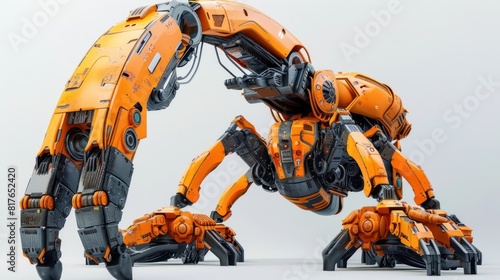 Futuristic Demolition Robot A Modern of Industrial Innovation © Sittichok