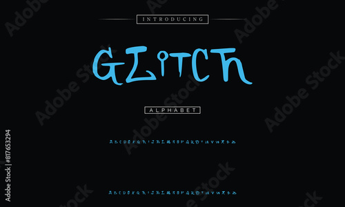 Modern graffiti font effect with highlight and shadow, youth style lettering font.