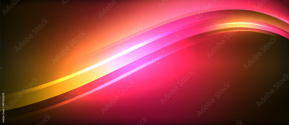 Neon glowing circle rays, light round lines in the dark, planet style neon wave lines. Energetic electric concept design for wallpaper, banner, background Neon glowing circle rays, light round lines in the dark, planet style neon wave lines. Energetic electric concept design for wallpaper, banner, background