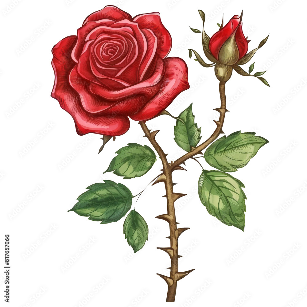 Obraz premium Flower element watercolor background and wallpaper