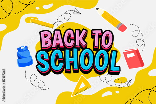 BACK TO SCHOOL DESIGN VECTOR FREE