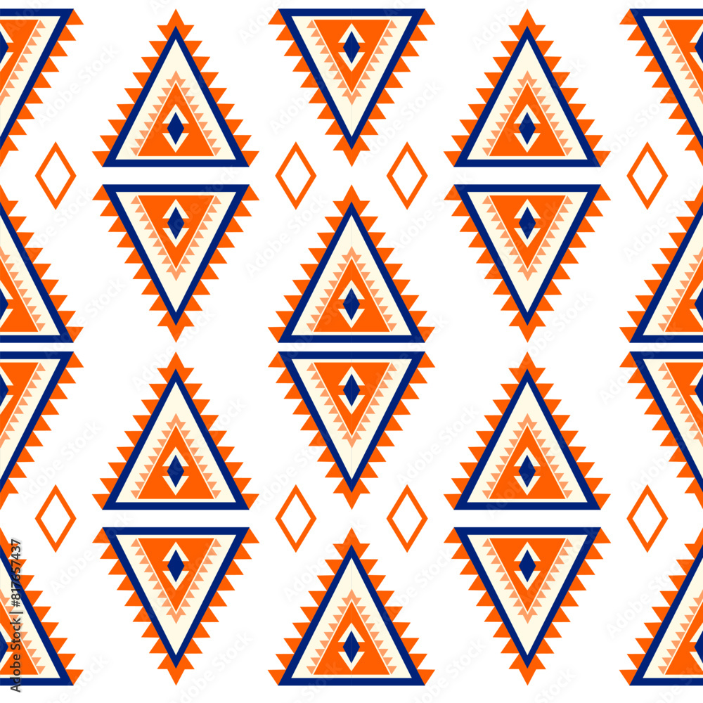 Geometric seamless pattern with triangles Geometric seamless pattern with triangles