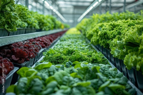 Inside a stateoftheart hydroponic farm, rows of fresh greens basking in the glow of sustainable farming practices