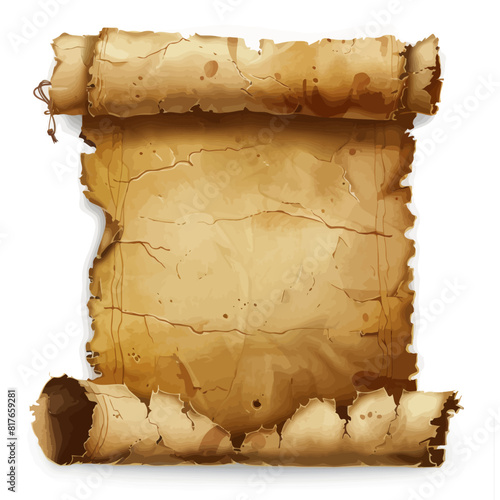 a piece of parchment paper with a hole in the middle