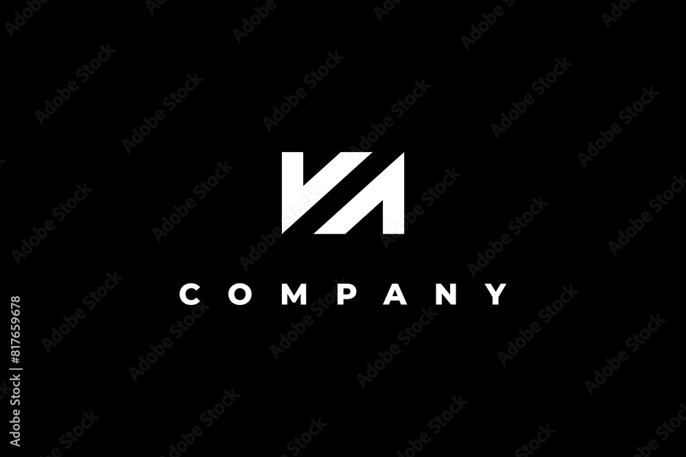 Obraz premium letter v a modern minimal logo