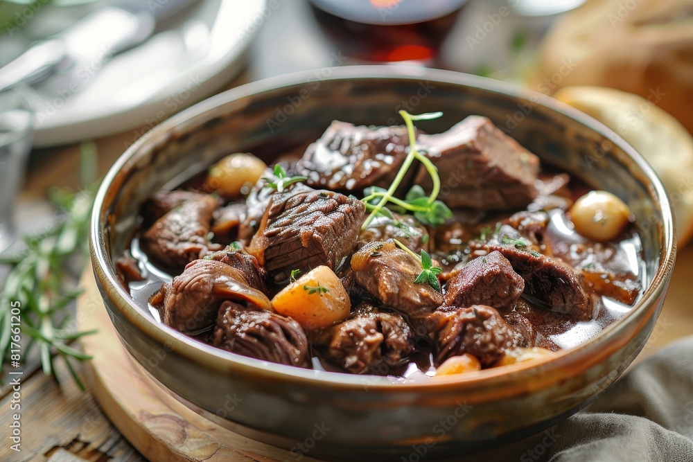 a bowl of Beef Burgundy