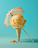 Summer Fun Ice Cream with Umbrella